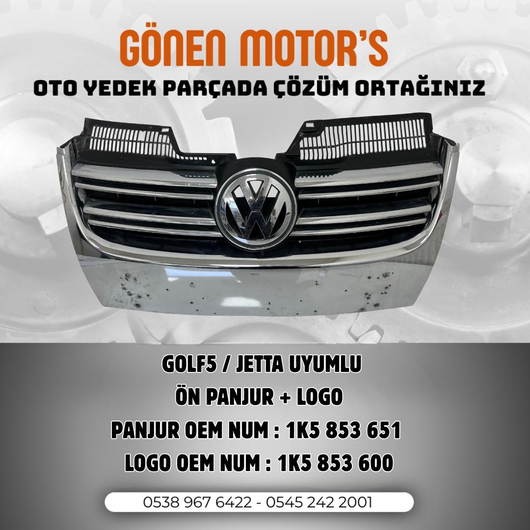 159 - 1K5 853 651 Panjur + 1K5 853 600 Arma Seti | Golf 5 & Jetta Uyumlu Ön Panjur Seti